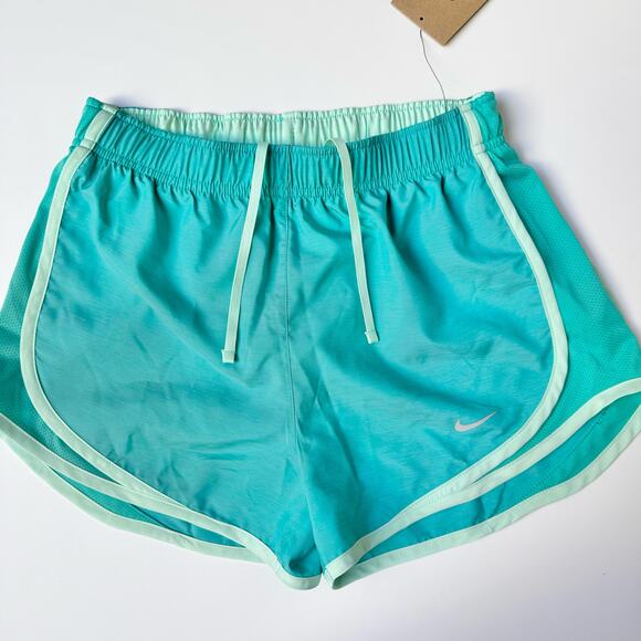 NWT Nike Tempo Teal Blue Brief Lined Dri-Fit Running Shorts Women's XS - Picture 3 of 12